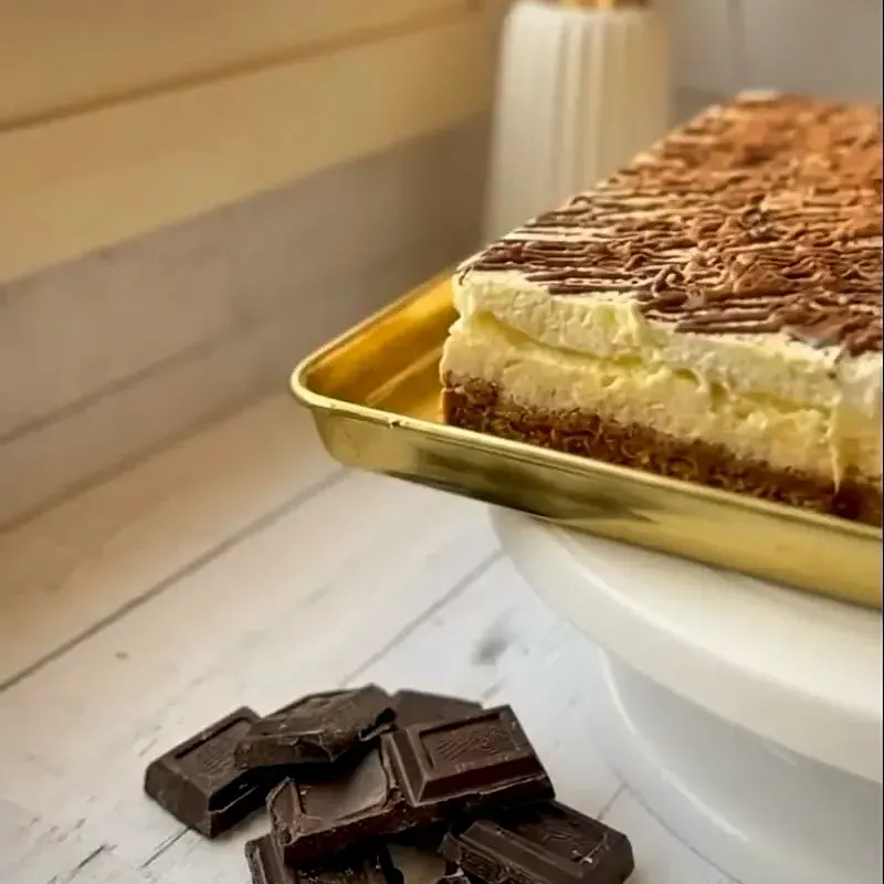Шоколадное пирожное с ганашом